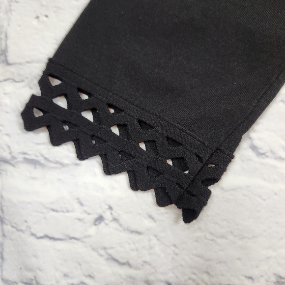 Talbots Shirt Womens Large Black Lace Trim - Picture 6 of 12